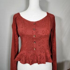 ASOS Brown Blouse Elegant Top